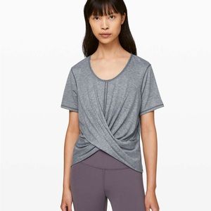 Lululemon Do the Daily Short Sleeve Heathered Solar Grey